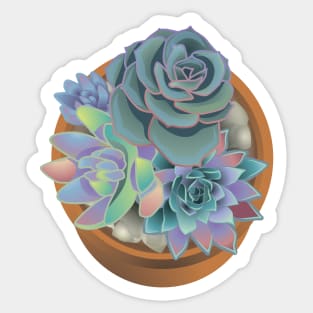 Succulent pot Sticker